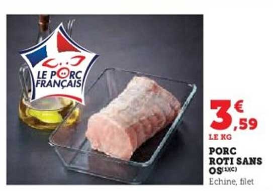 PORC RÔTI SANS OS (1KG)