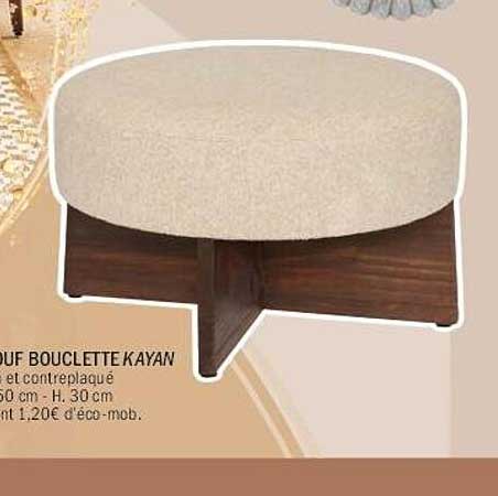 Pouf Bouclette Kayan