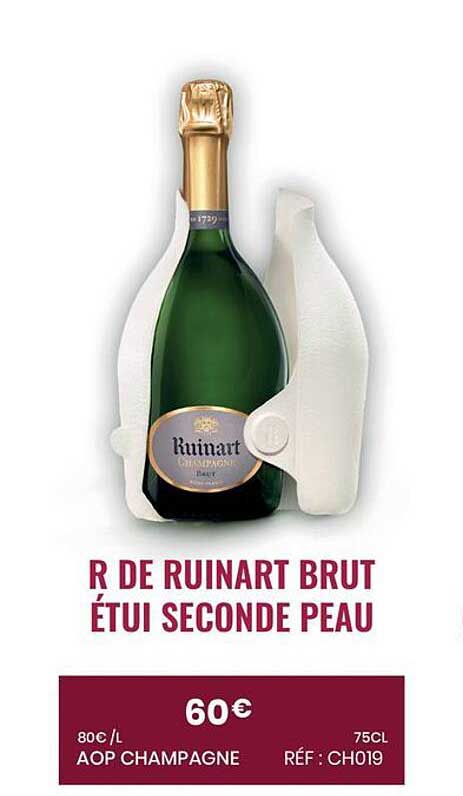 R DE RUINART BRUT ÉTUI SECONDE PEAU