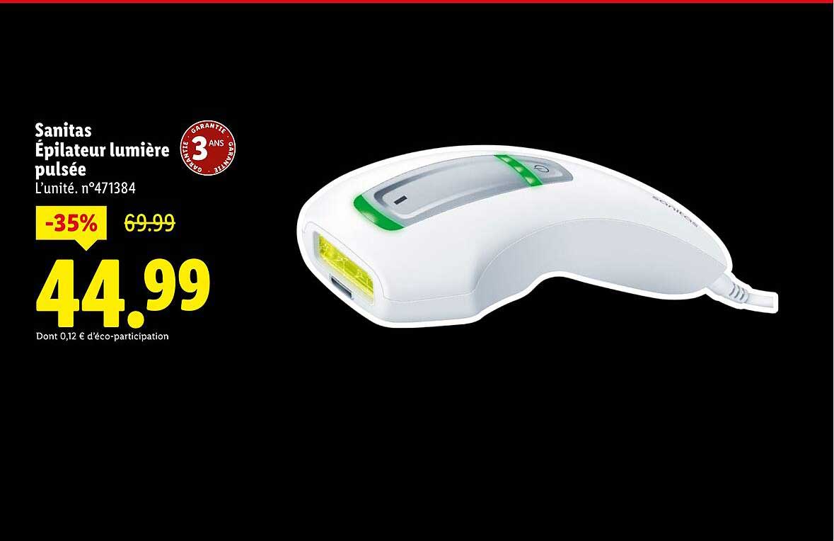 Sanitas Épilateur lumière pulsée