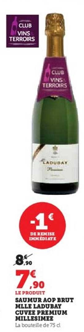 SAUMUR AOP BRUT MLLE LADUBAY CUVEE PREMIUM MILLESIMEE
