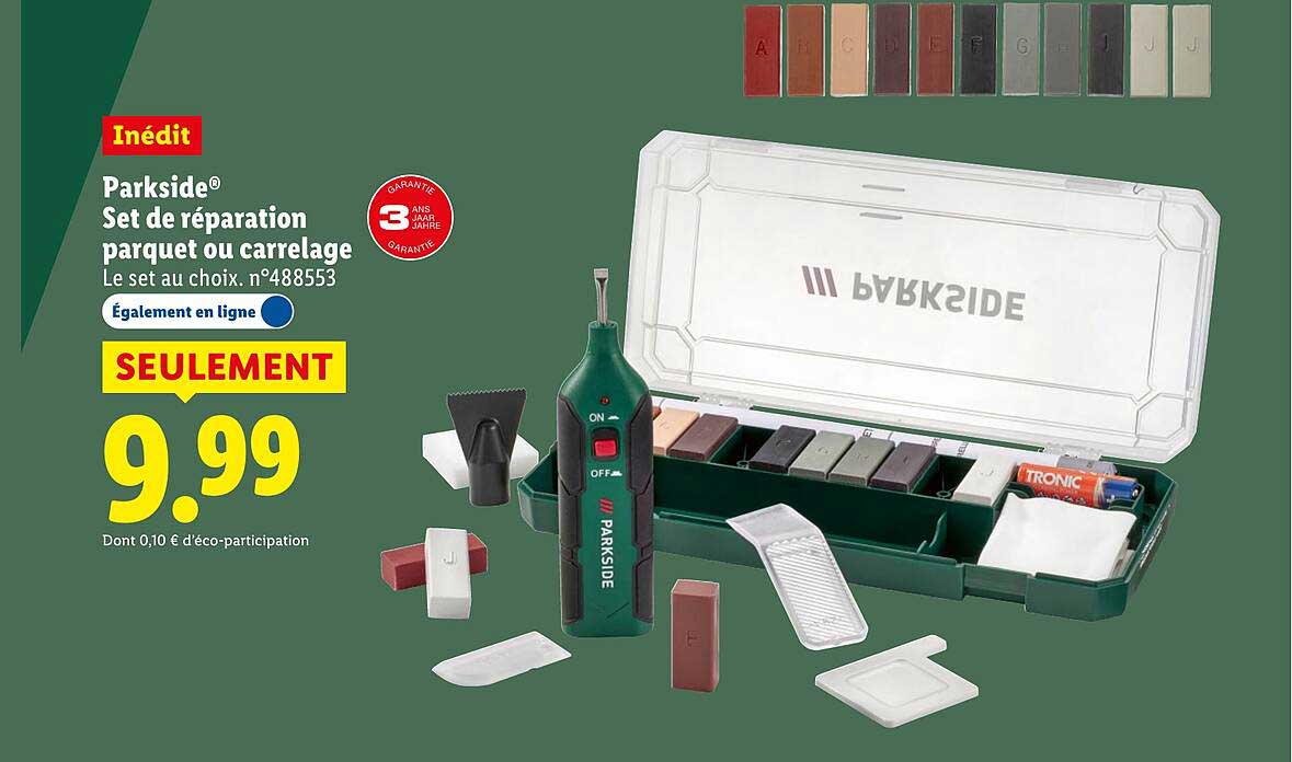 Set de réparation parquet ou carrelage