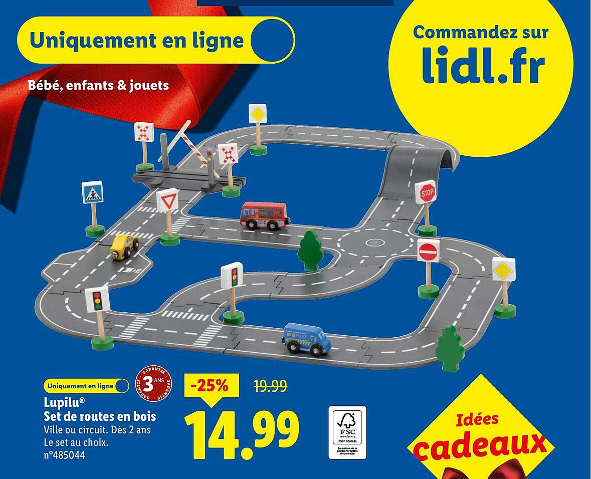 Set de routes en bois Lupilu®