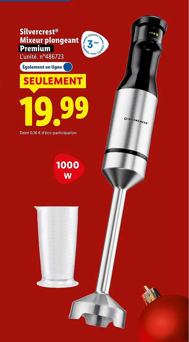 Silvercrest® Mixeur plongeant Premium