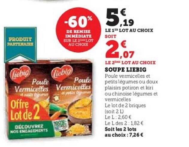 SOUPES LIEBIG - OFFRE LOT DE 2