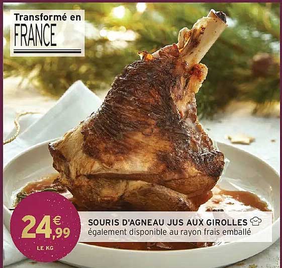 SOURIS D'AGNEAU JUS AUX GIROLLES