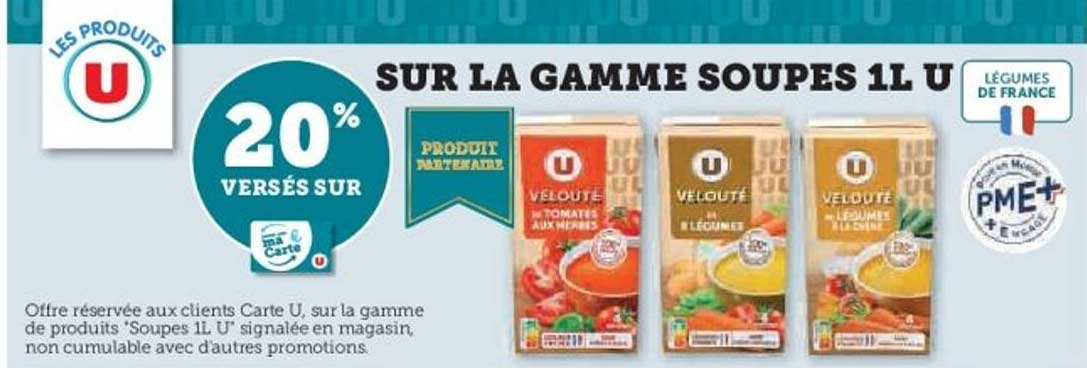 SUR LA GAMME SOUPES 1L U