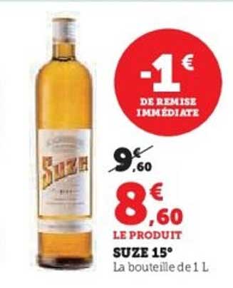 SUZE 15° La bouteille de 1 L