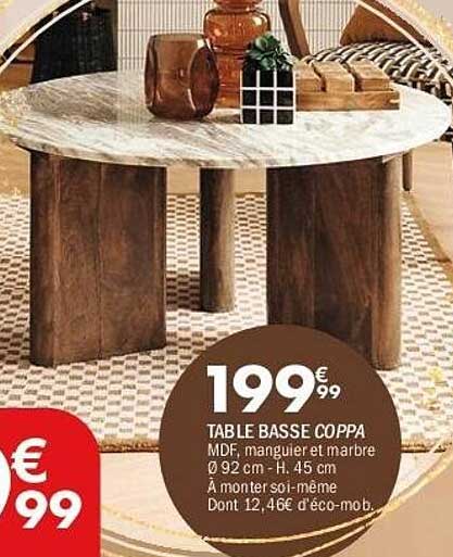 TABLE BASSE COPPA