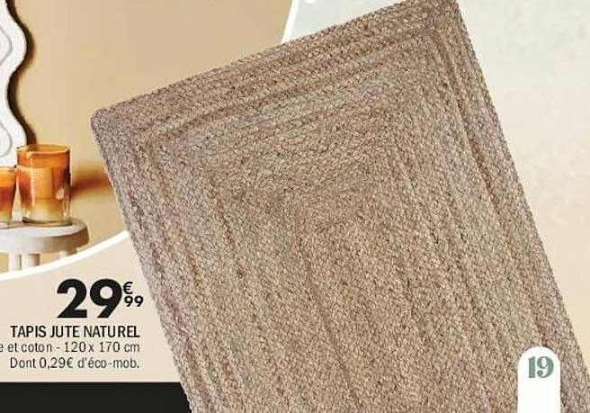 TAPIS JUTE NATUREL