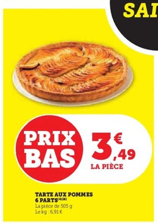 TARTE AUX POMMES 6 PARTS