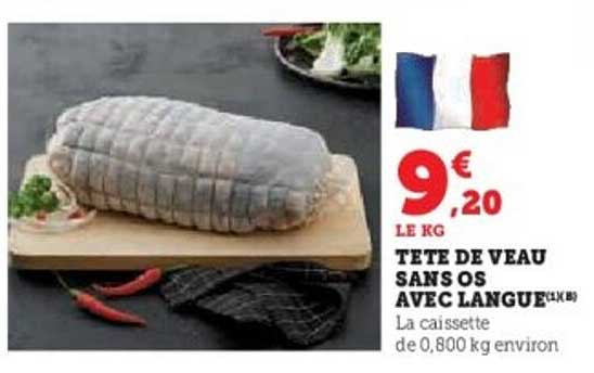TÊTE DE VEAU SANS OS AVEC LANGUE