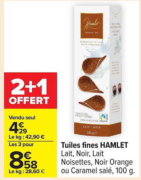 Tuiles fines HAMLET