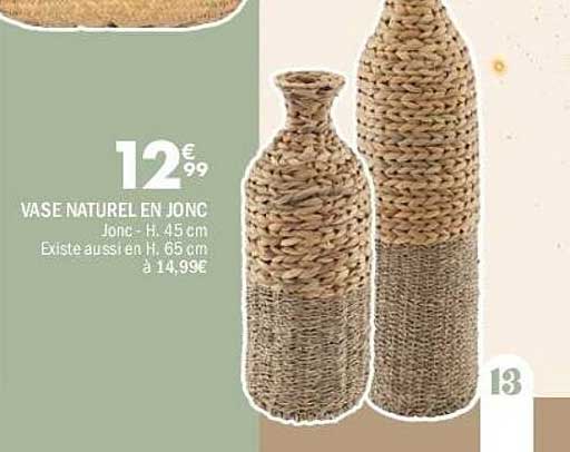 VASE NATUREL EN JONC