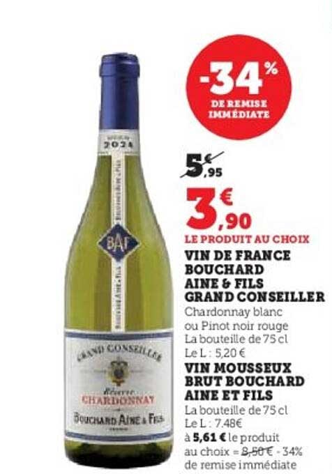 VIN DE FRANCE BOUCHARD AINE & FILS GRAND CONSEILLER