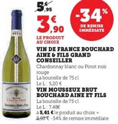 VIN DE FRANCE BOUCHARD AINE & FILS GRAND CONSEILLER
