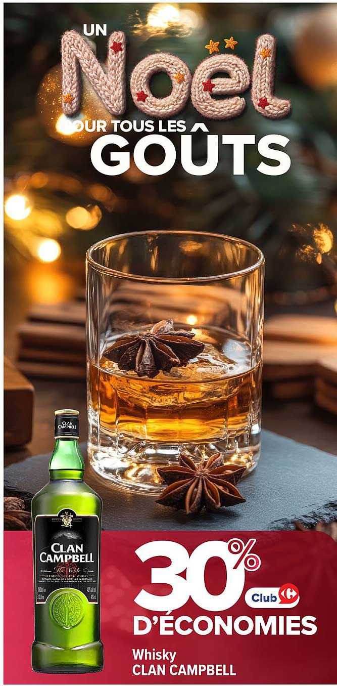 Whisky CLAN CAMPBELL - 30% d'économies