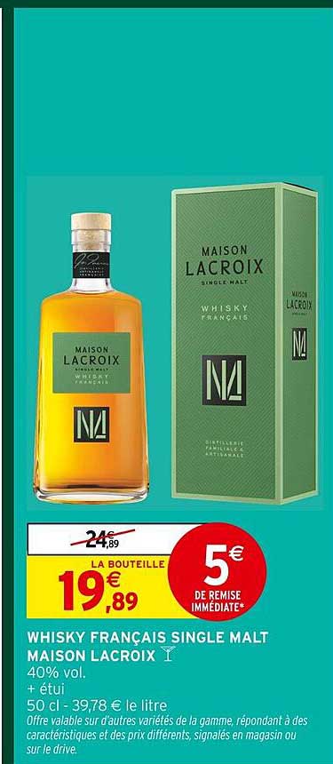 Whisky Français Single Malt Maison Lacroix