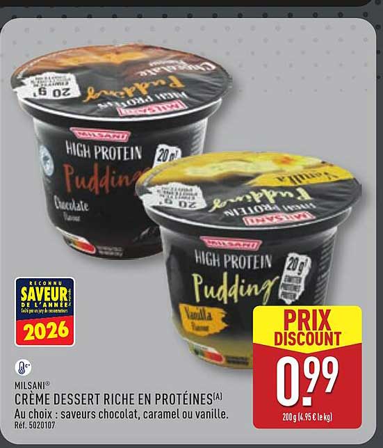 CRÈME DESSERT RICHE EN PROTÉINES