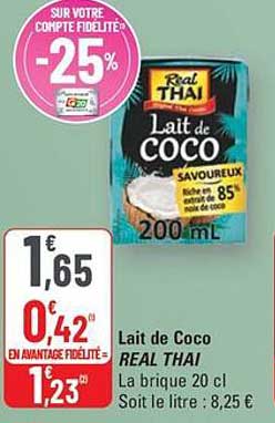 Lait de Coco REAL THAI