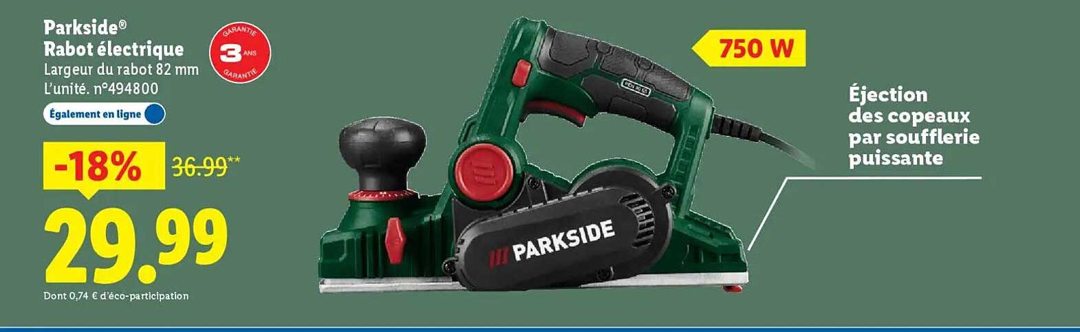 Parkside® Rabot électrique