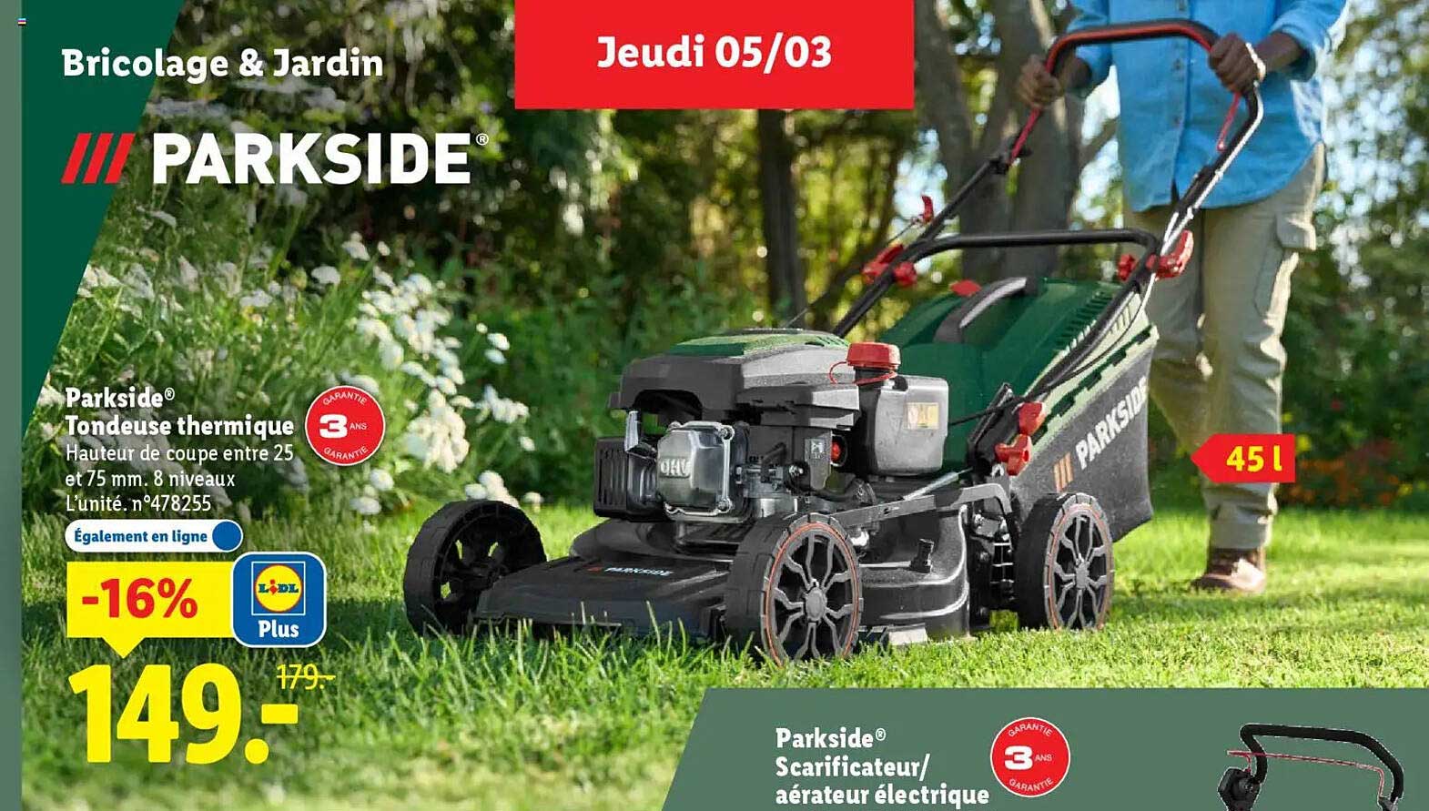 Tondeuse Lidl Parkside 2022null