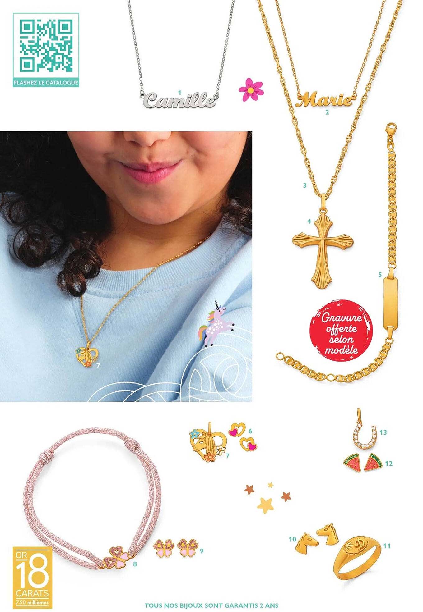 Bijoux personnalisés avec gravure offerte selon modèle