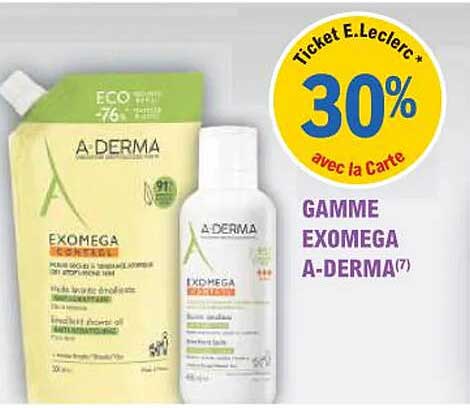 GAMME EXOMEGA A-DERMA