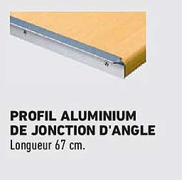PROFIL ALUMINIUM DE JONCTION D'ANGLE