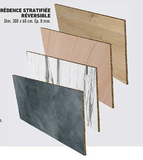 Référence stratifiée réversible