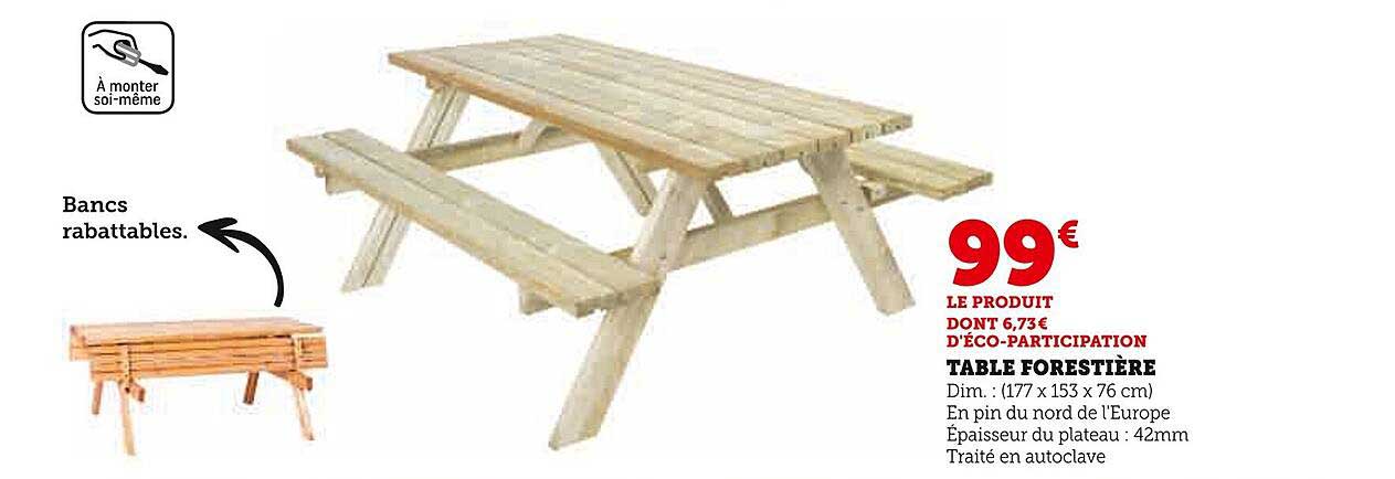 TABLE FORESTIÈRE