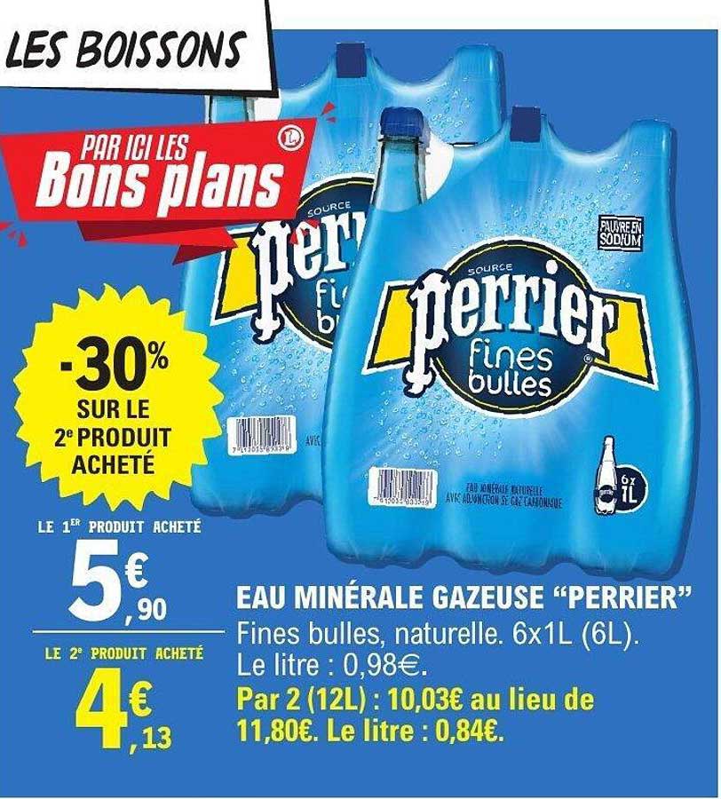 EAU MINÉRALE GAZEUSE "PERRIER"