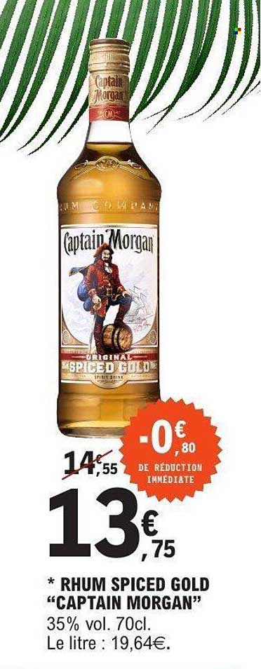 RHUM SPICED GOLD "CAPTAIN MORGAN"