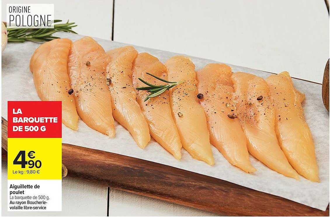 Aiguillette de poulet