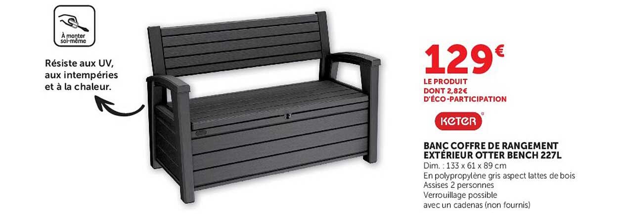 Banc Coffre Action