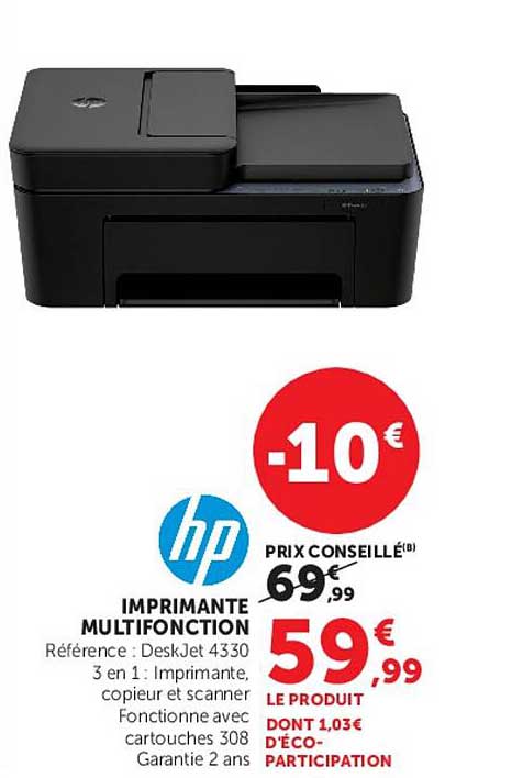 HP DeskJet Imprimante Tout-en-un 2710, Couleur, Imprimante Pour Domicile Impression Copie Numerisation Sans Fil Eligibilite Instant Ink Imprimer Depuis Un Telephone Ou Une Tablette