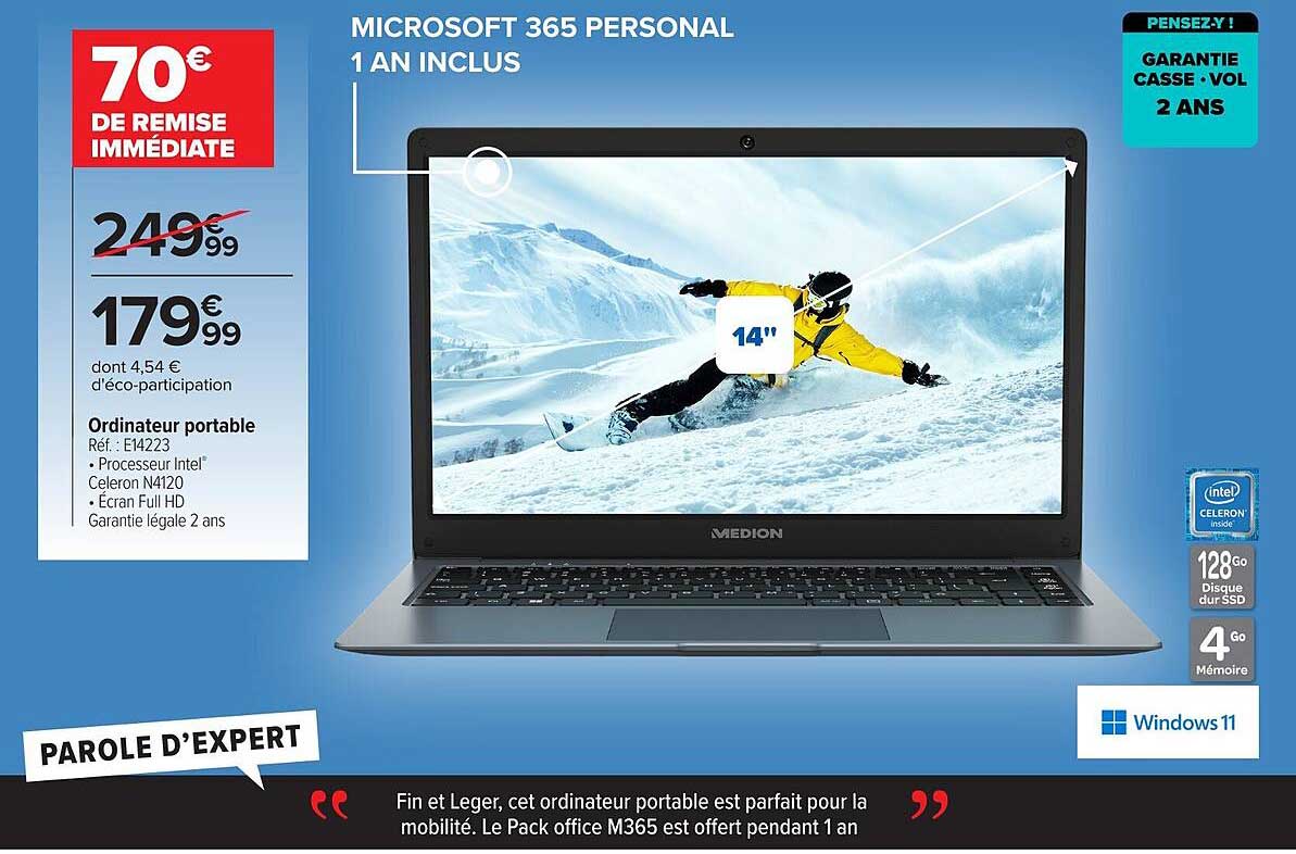 MICROSOFT 365 PERSONAL 1 AN INCLUS