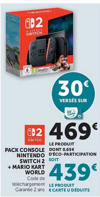 PACK CONSOLE NINTENDO SWITCH 2 + MARIO KART WORLD