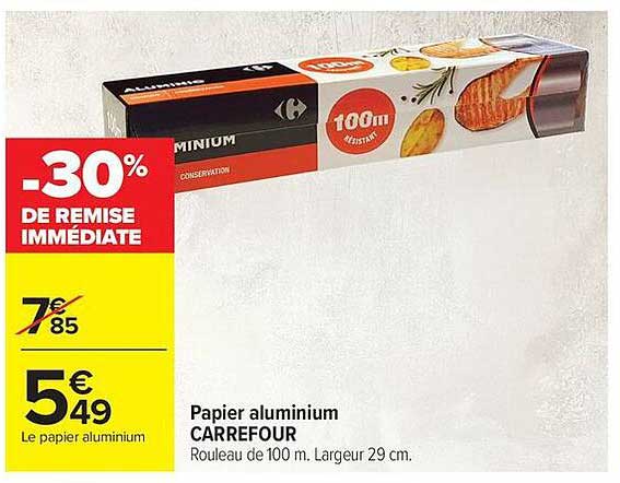 Papier aluminium CARREFOUR