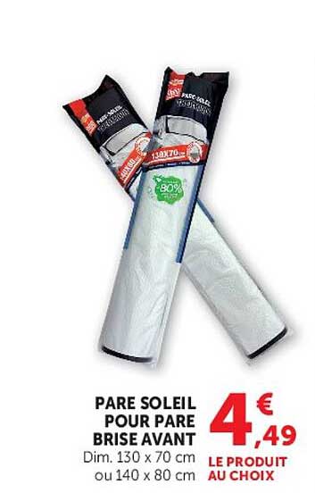 PARE SOLEIL POUR PARE BRISE AVANT