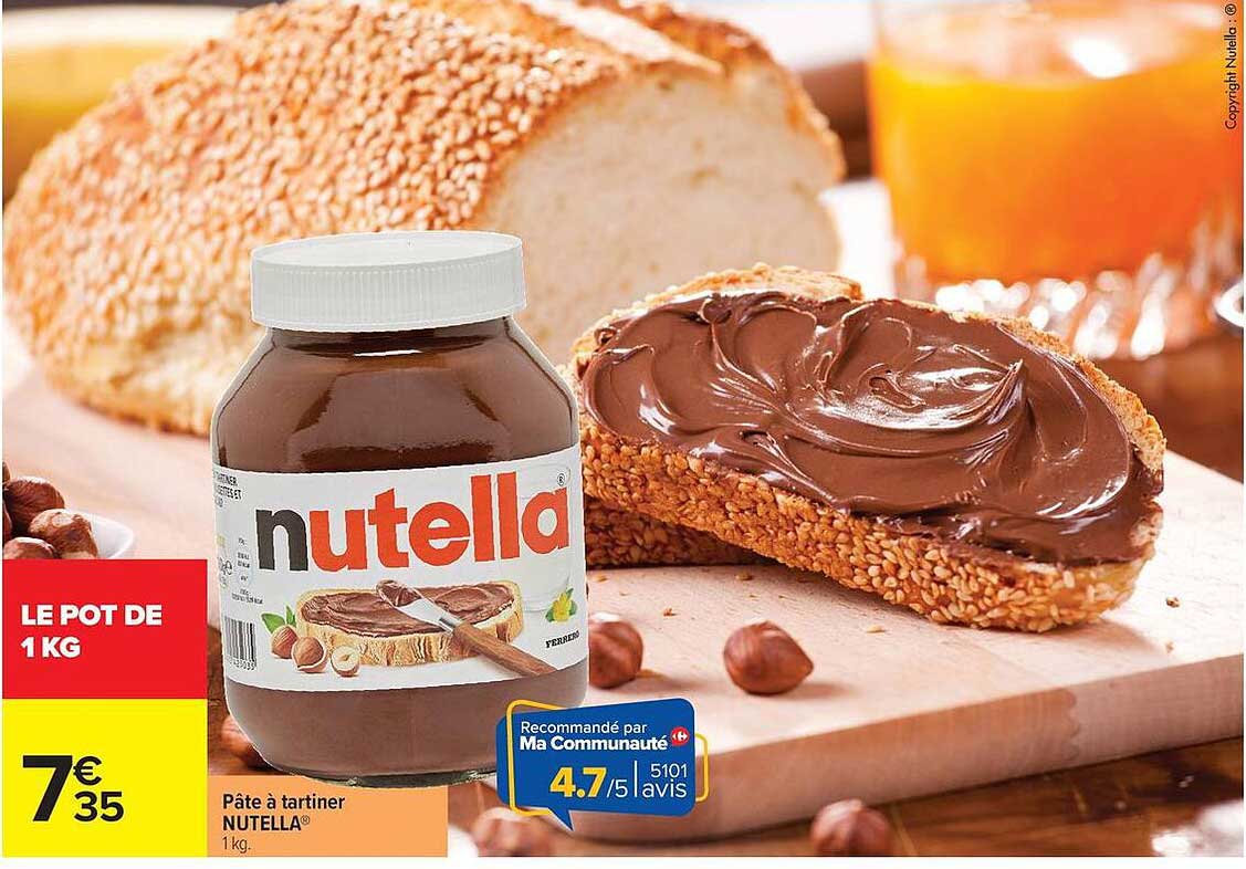 Pâte à tartiner NUTELLA® 1 kg