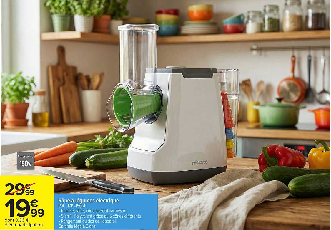Promo Râpe À Légumes Électrique chez Carrefour 123Catalogue.fr — free download