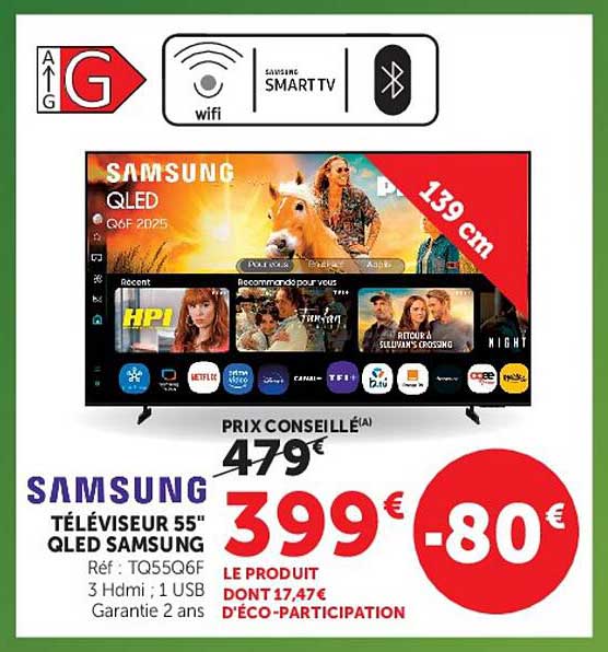SAMSUNG TÉLÉVISEUR 55" QLED SAMSUNG