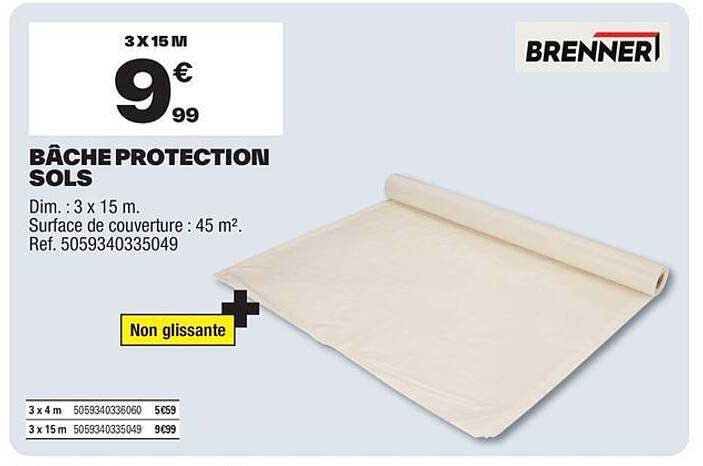 BÂCHE PROTECTION SOLS