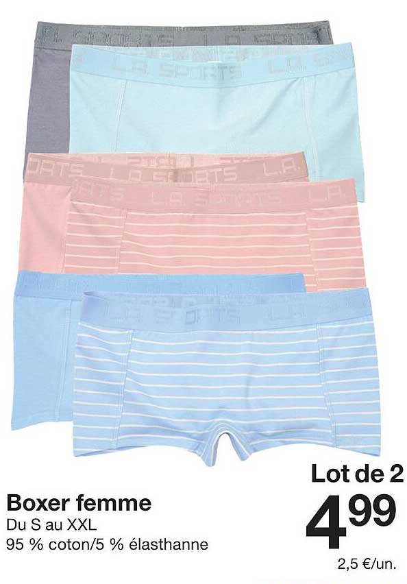 Boxer femme