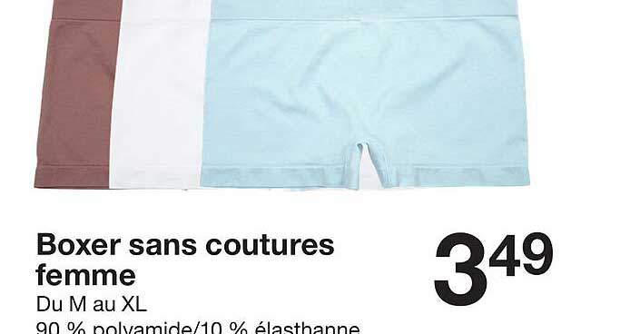 Boxer sans coutures femme