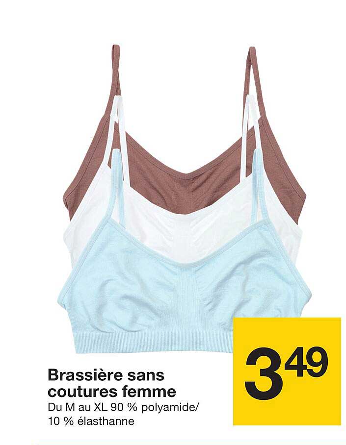 Brassière sans coutures femme