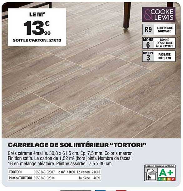 CARRELAGE DE SOL INTÉRIEUR "TORTORI"
