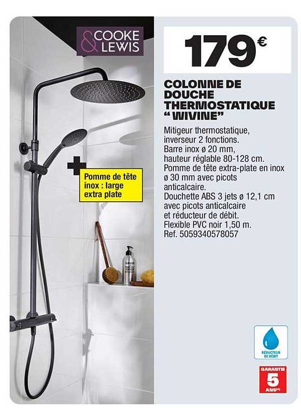 COLONNE DE DOUCHE THERMOSTATIQUE “WIVINE”