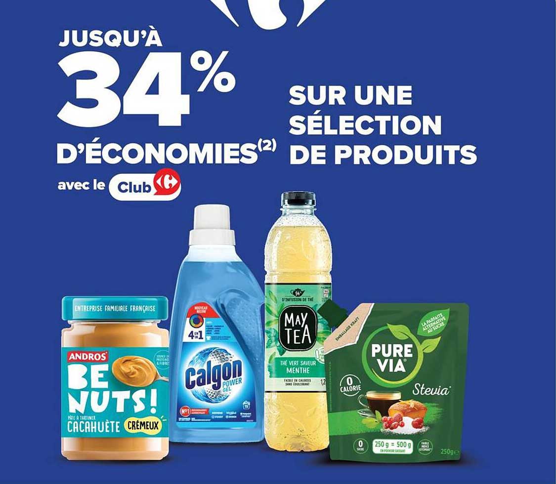 Jusqu’à 34% d’économies sur une sélection de produits